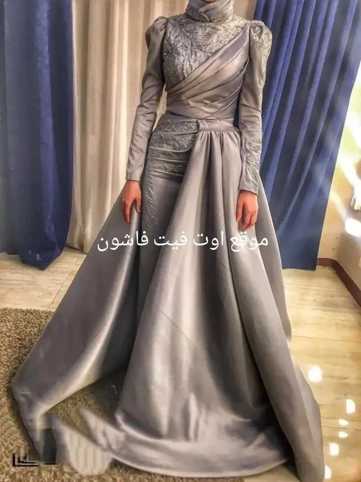 موضه فساتين 2024 فساتين سهره طويله للمحجبات 2024